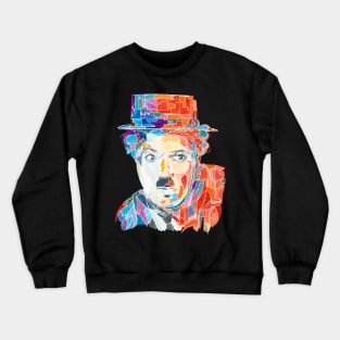 Charlie Chaplin with hat Crewneck Sweatshirt